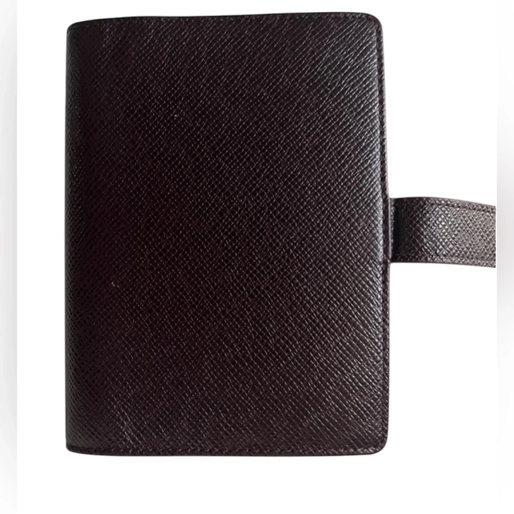 Louis Vuitton Taiga Leather PM Ring Agenda Bordeaux FLAWLESS W/ LV DUST BAG